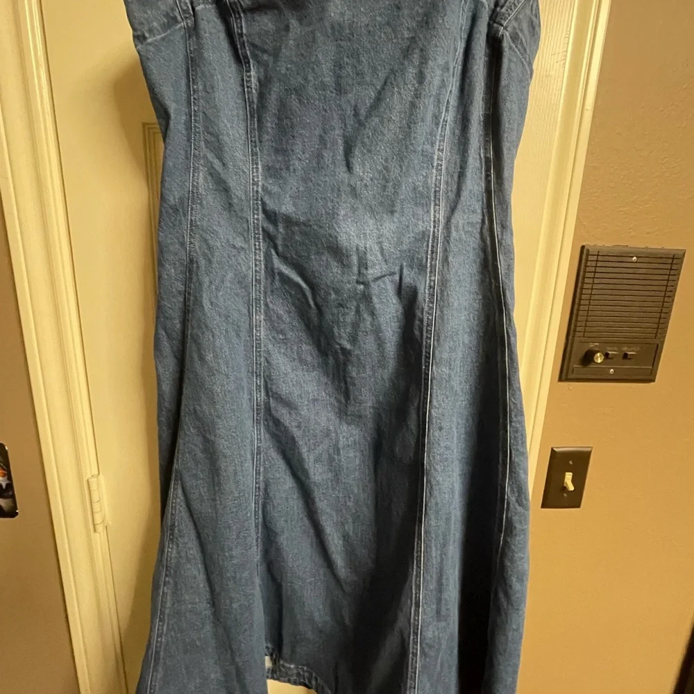 GAP Blue Midi Denim Dress NWT - Picture 8 of 10